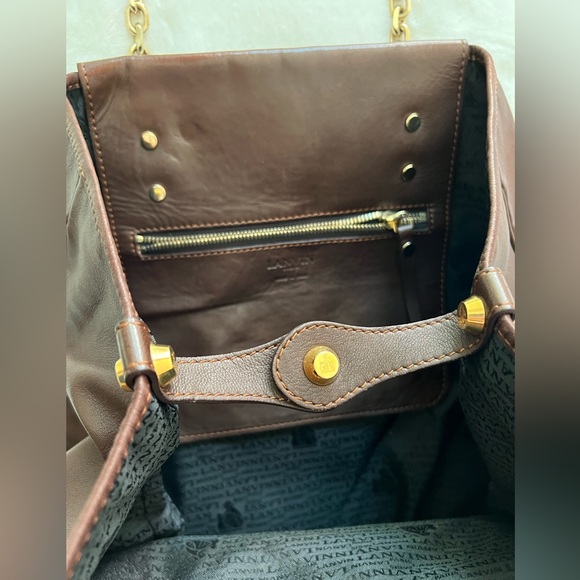 Lanvin Tote Carryall w Gorgeous Hardware Very Good Condition - Picture 10 of 16